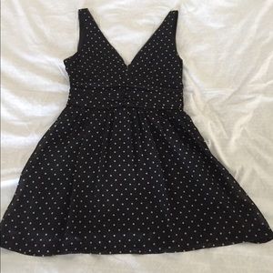 Urban Outfitters Black Polka Dot Holiday Dress